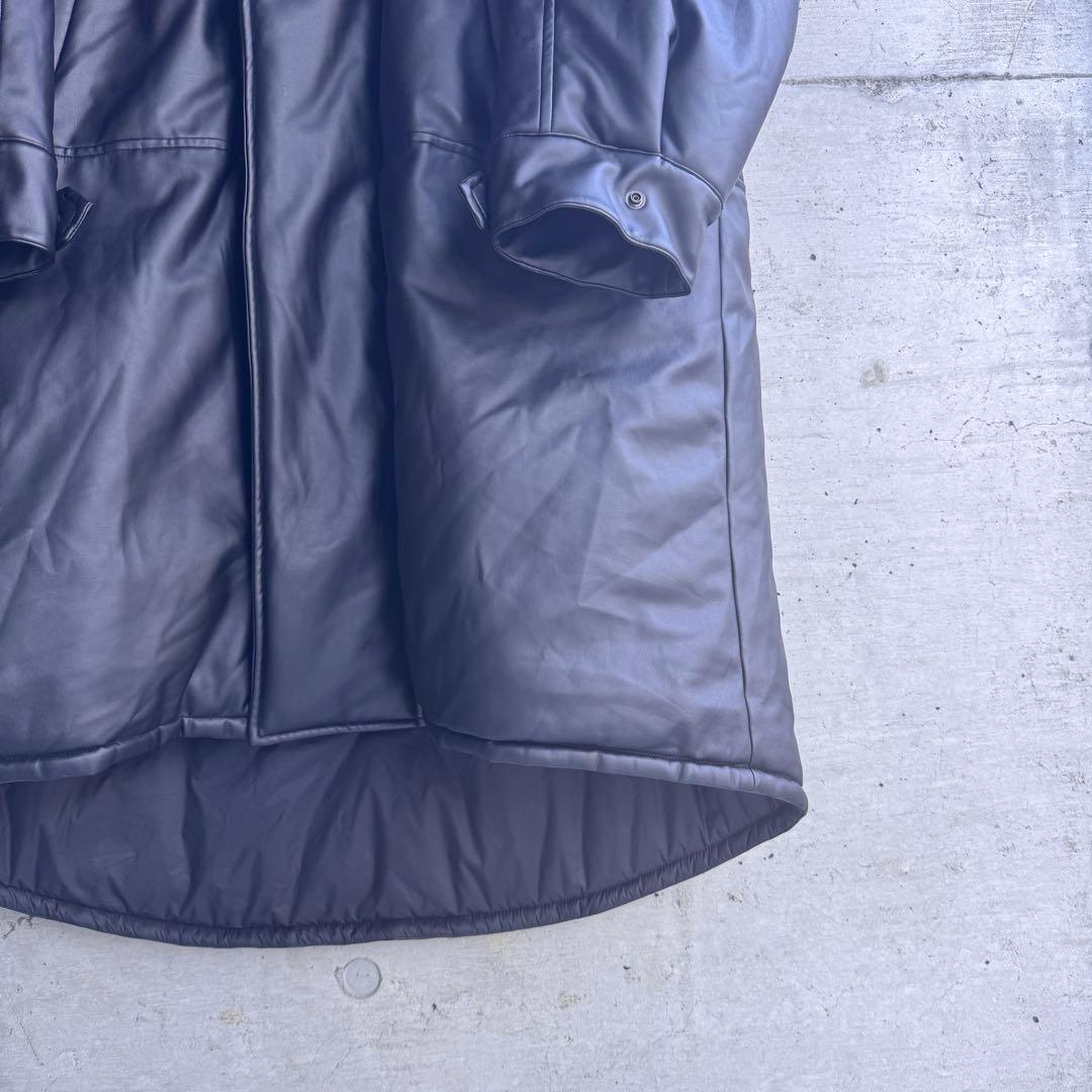 美品 the reracs シンセティックレザー モンスターパーカ ダウンコート
