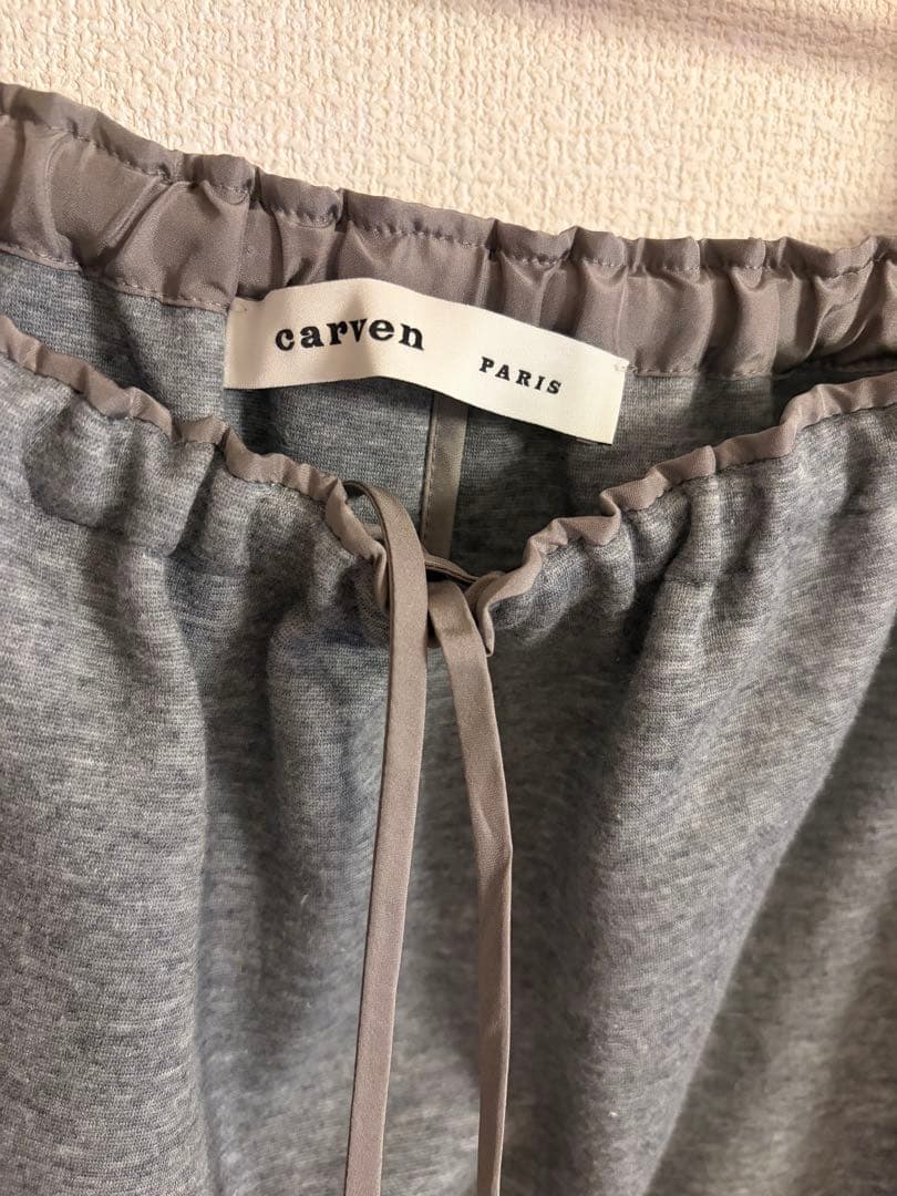本日限定値下げ★carven2026SS新作人気商品★プルオンスカートgray