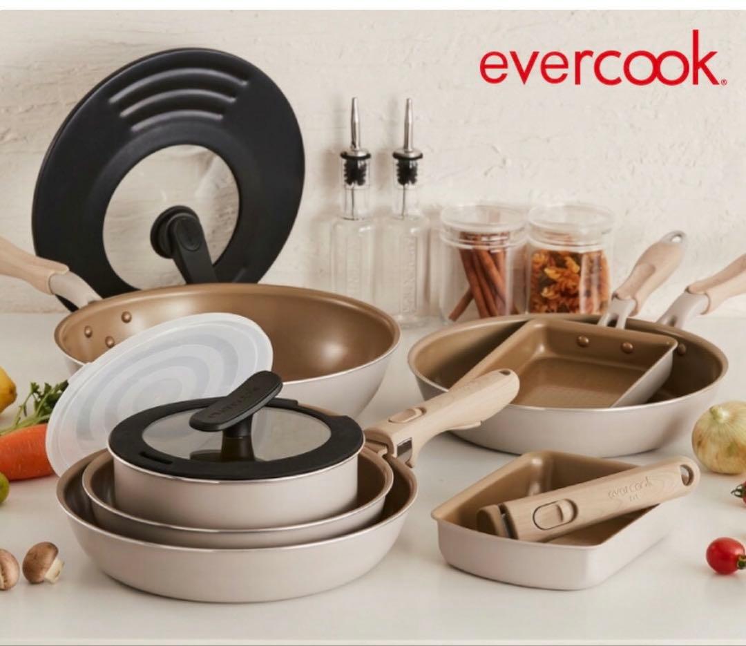 【未使用】フライパンevercook エバークック26cm深型　ガス火専用