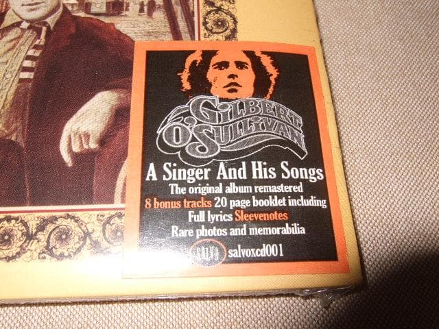 GILBERT O'SULLIVAN,ギルバート・オサリバン,SSW,新品未開封