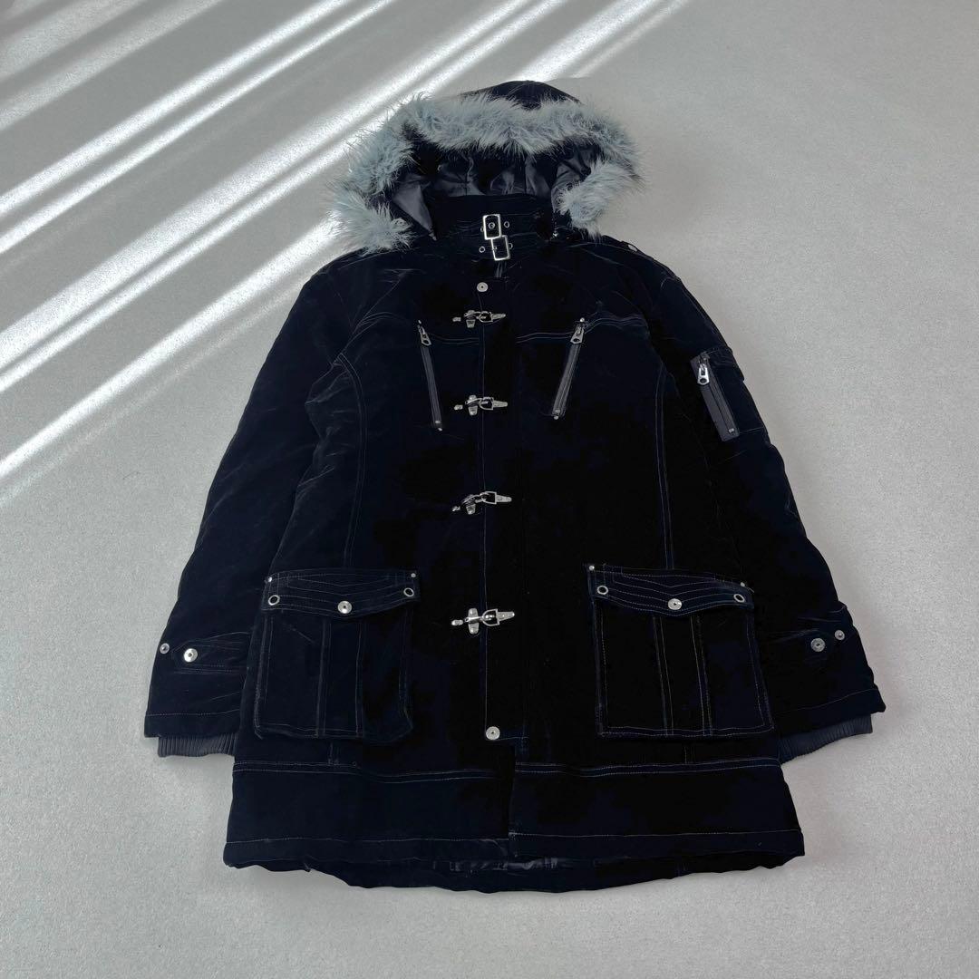 ジャケット・アウター velours fire men mods coat black 4L Y2K