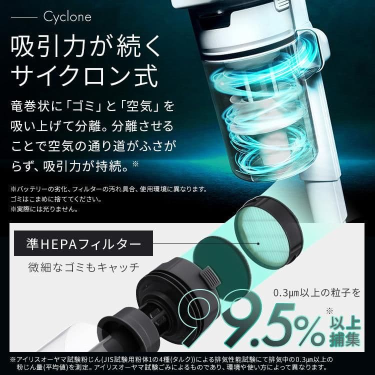 未使用 新品 アイリスオーヤマ コードレス サイクロン 掃除機 車内掃除 V12