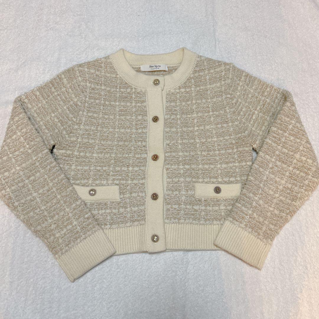 Her lip to ハーリップトゥ Mercer Tweed Cardigan