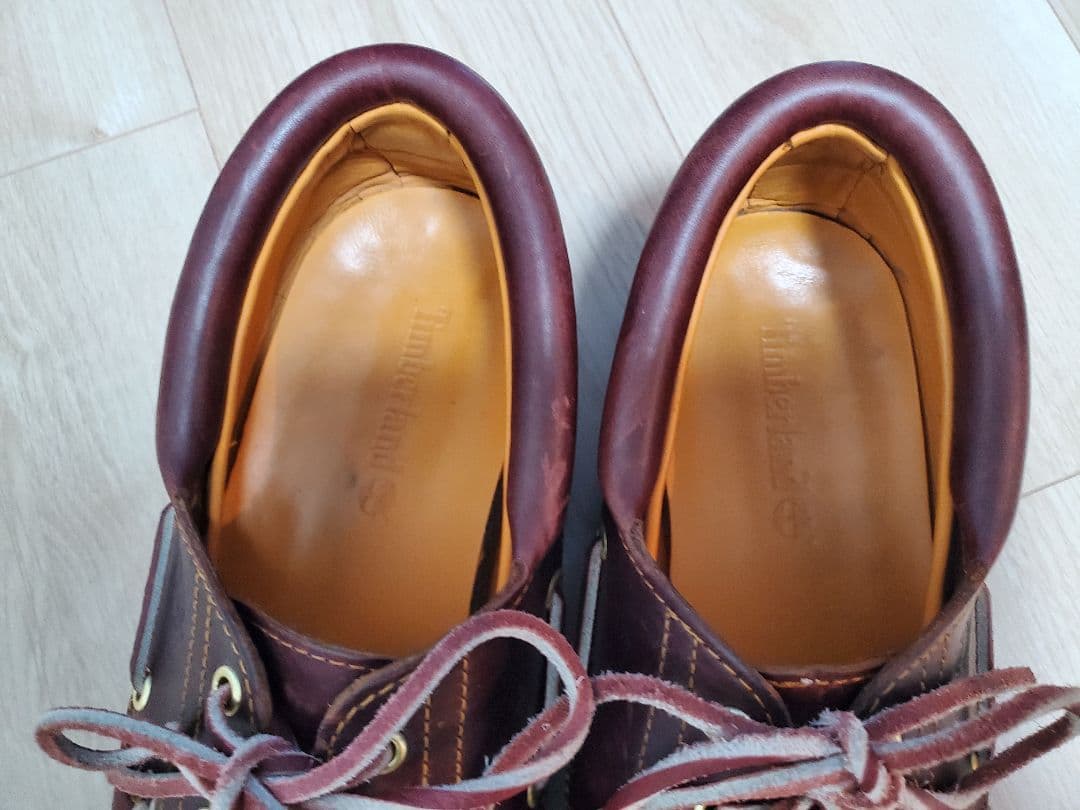 無名さん用Timberland　モカシンシューズ　3eye　バーガンディー