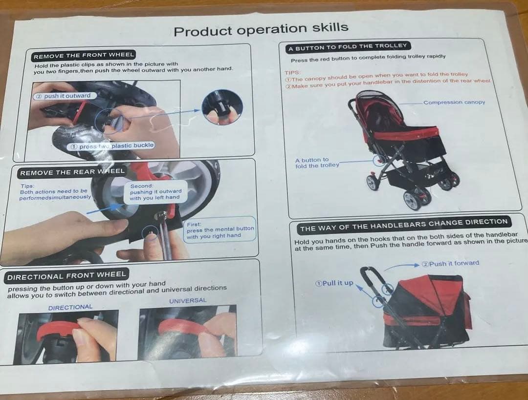 hanzo✳︎ ‼️GPR 3WAY 分離 自立 ペットカート 犬用ベビーカー