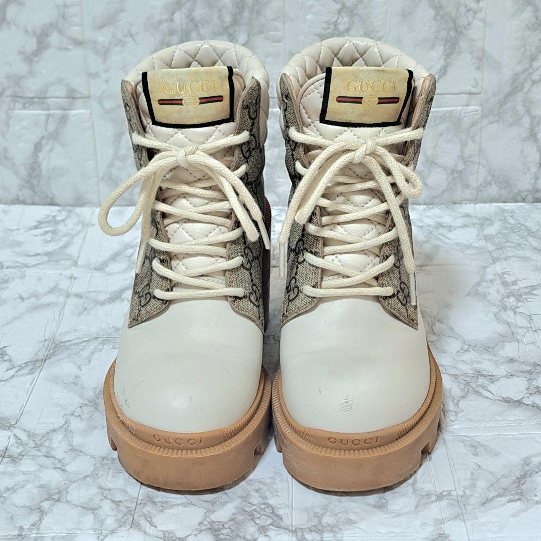 ☆【値下げ交渉可】GUCCI　グッチ　GGスプリーム　ブーツ　35 1/2☆
