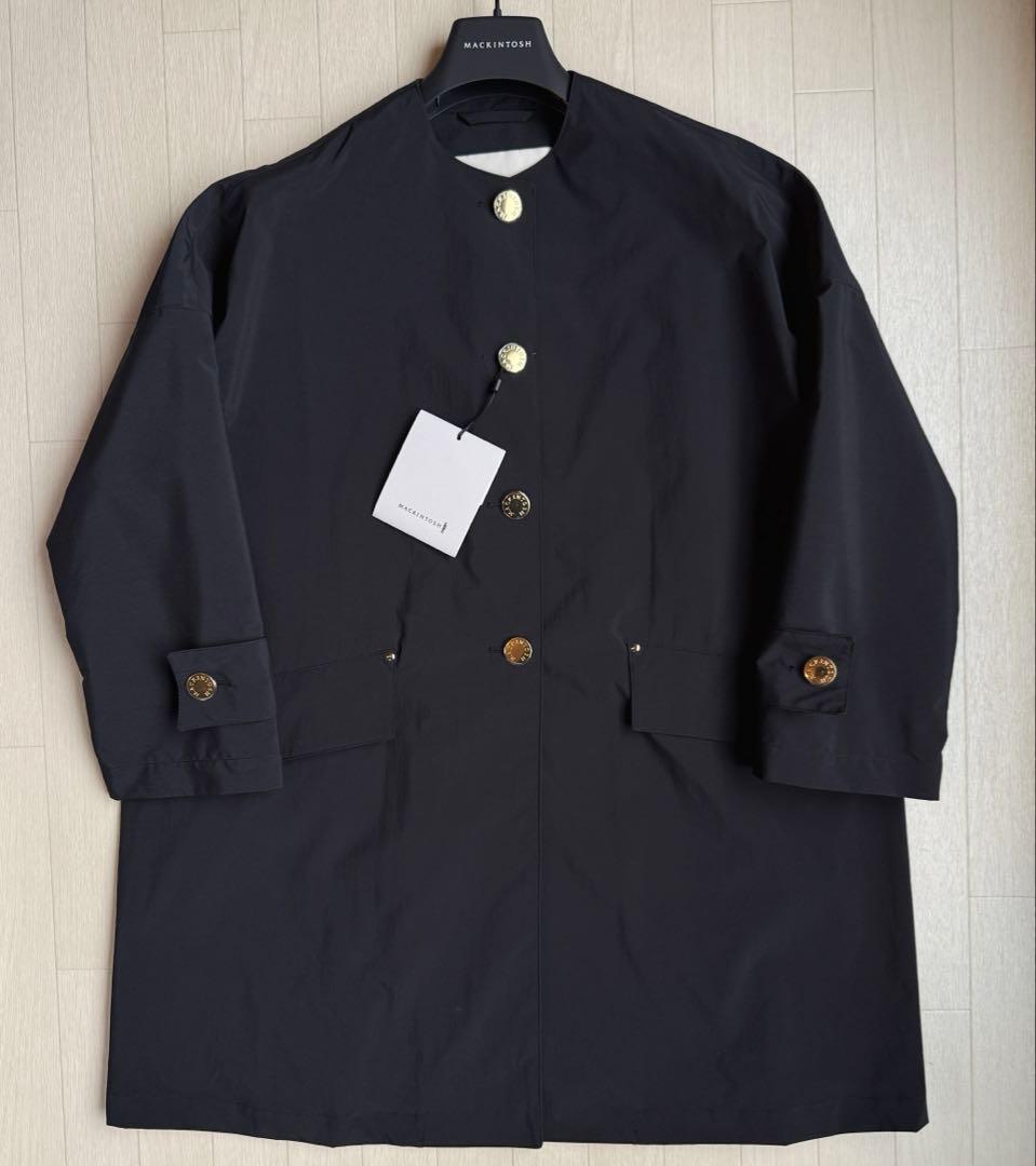 MACKINTOSH HUMBIE ノーカラー コート マッキントッシュハンビー