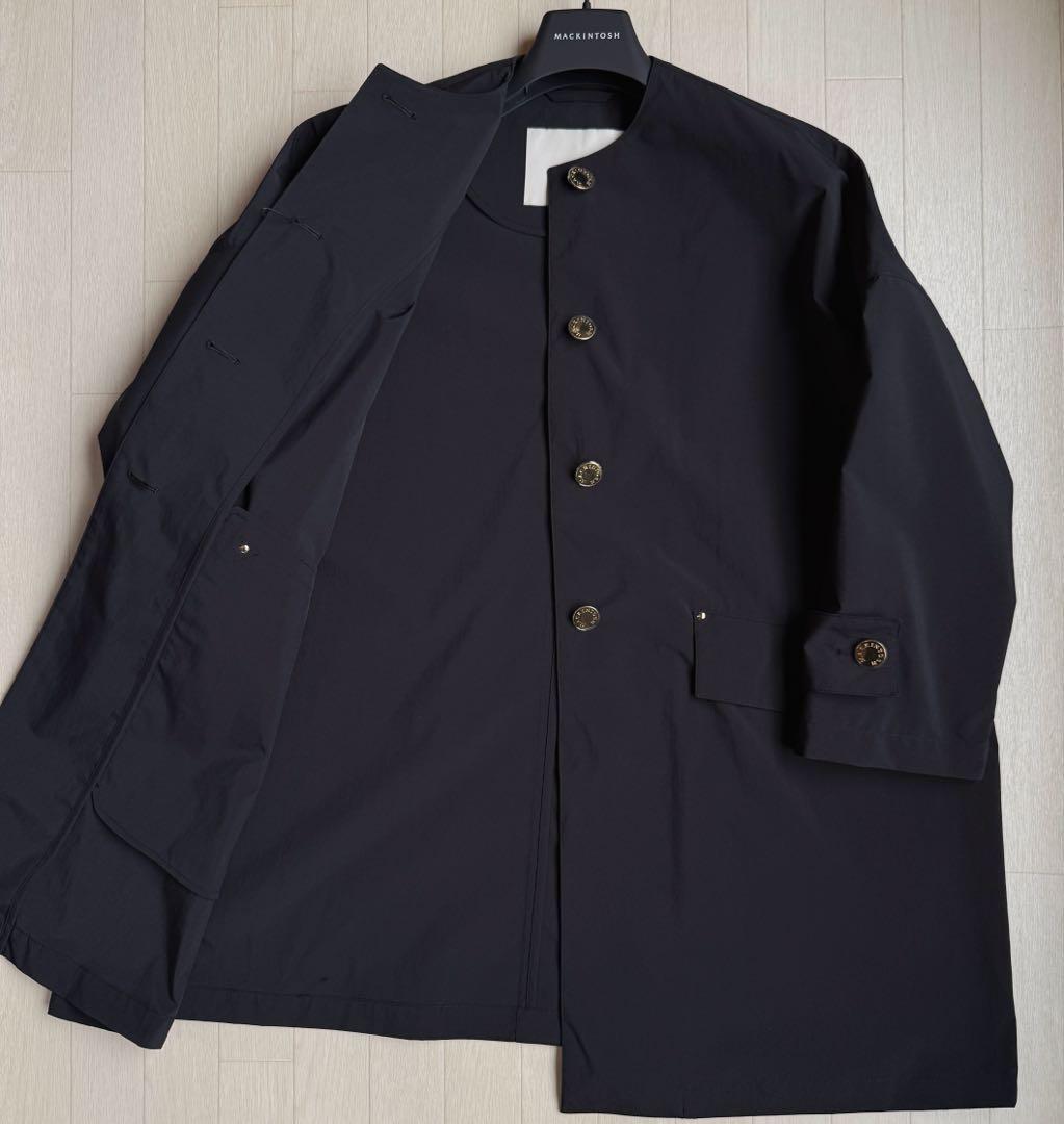 MACKINTOSH HUMBIE ノーカラー コート マッキントッシュハンビー