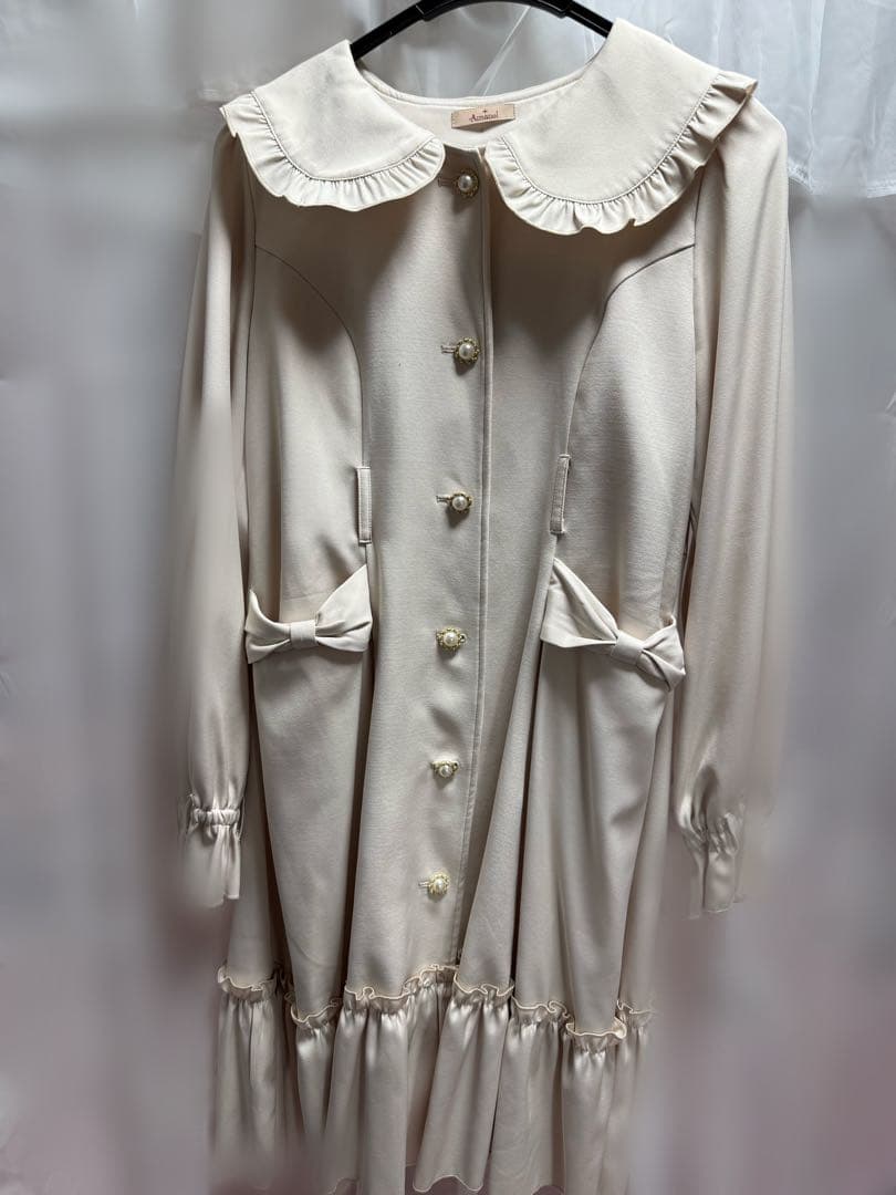 Amavel ♥Dolly Ribbon トレンチコート アイボリー♥