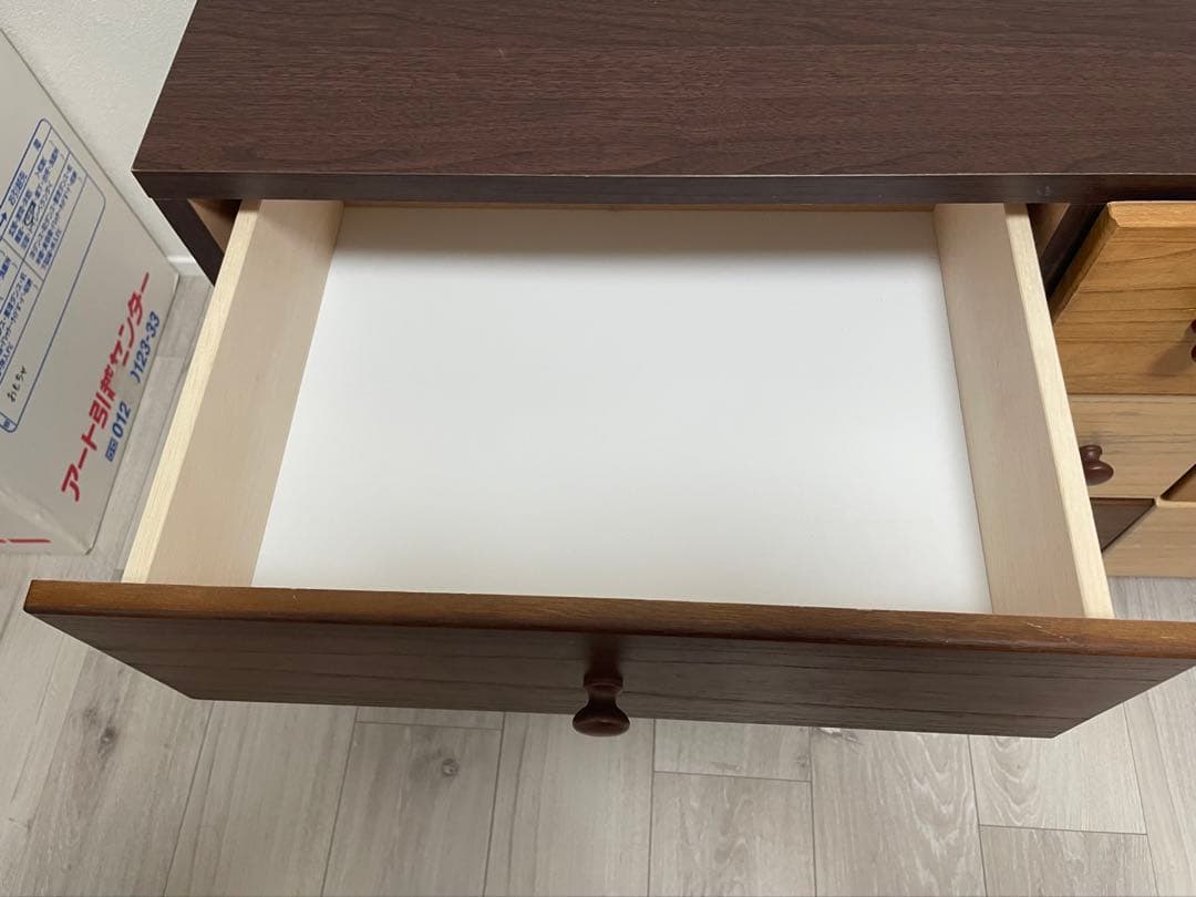 【引取限定】中古　木製チェスト 引き出し 9個