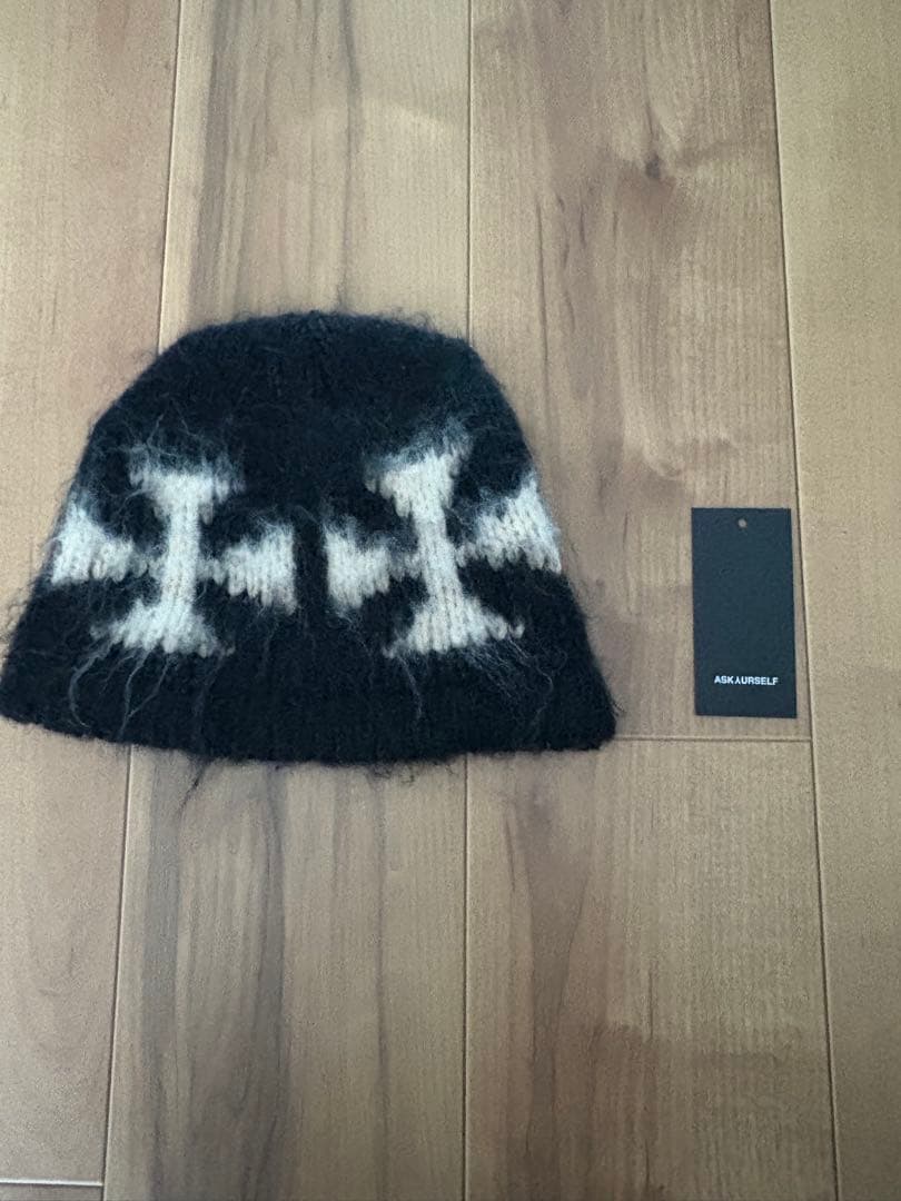 帽子 ASKYURSELF / BRUSHED CROSS BEANIE