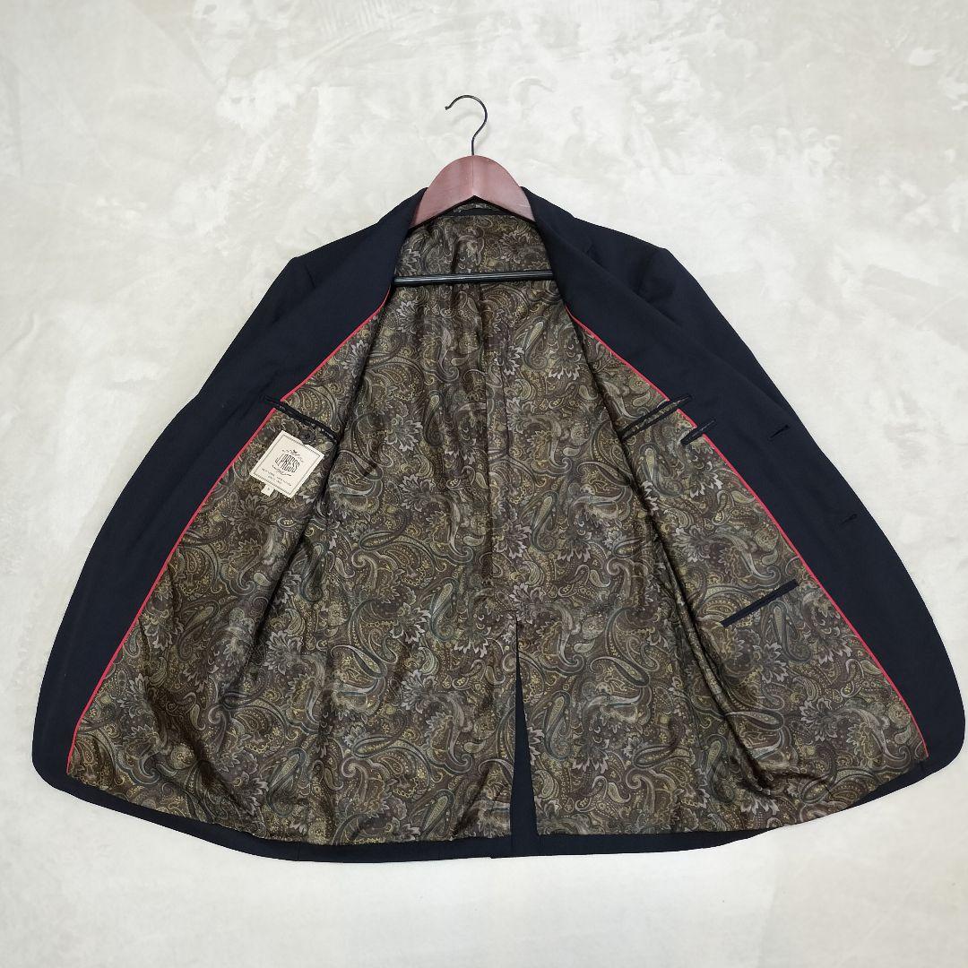 美品　J.PRESS　紺ブレザー　裏地ペイズリー柄　Мサイズ