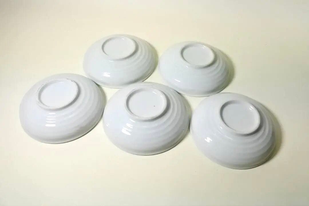 明治時代　瀬戸　染付　竜図　皿　５枚組　骨董品　アンティーク　g