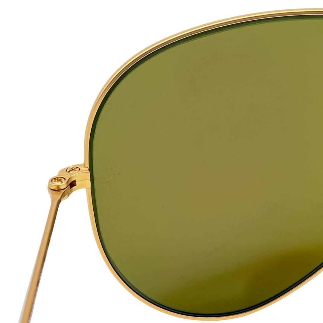 Ray-Ban サングラス アビエーター RB3025 ブルーミラー 度なし