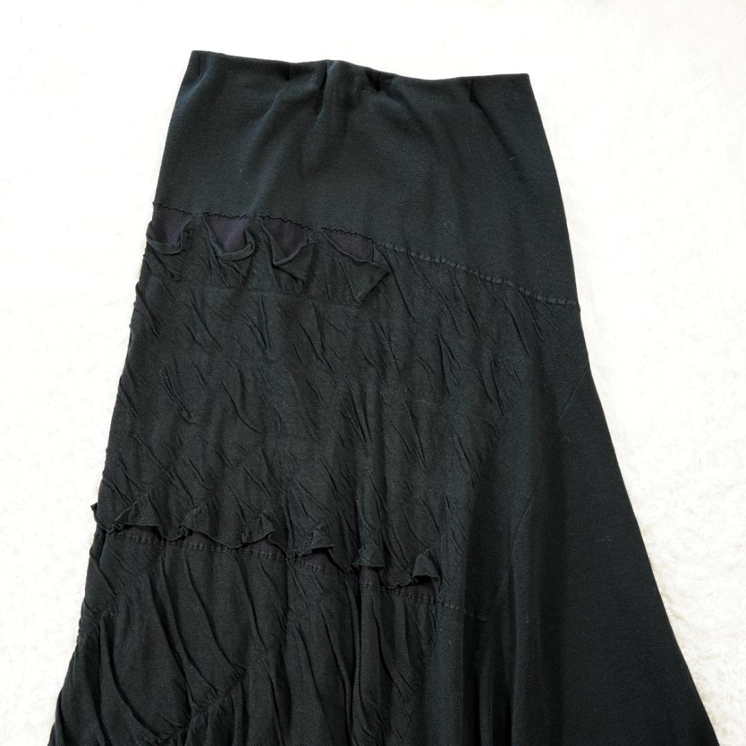 【美品】ISSEY MIYAKE　イッセイミヤケ　変形スカート　黒　サイズ3