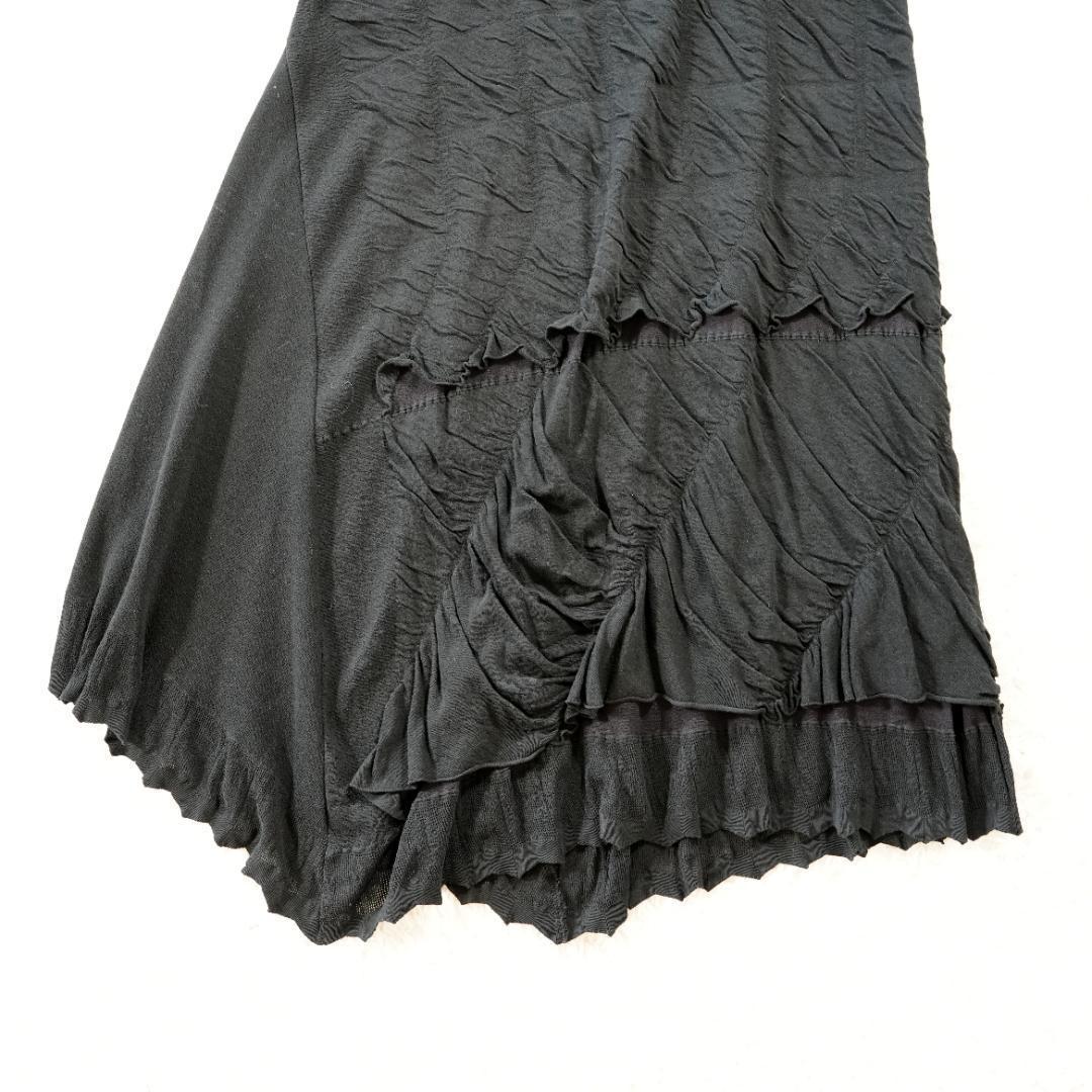 【美品】ISSEY MIYAKE　イッセイミヤケ　変形スカート　黒　サイズ3