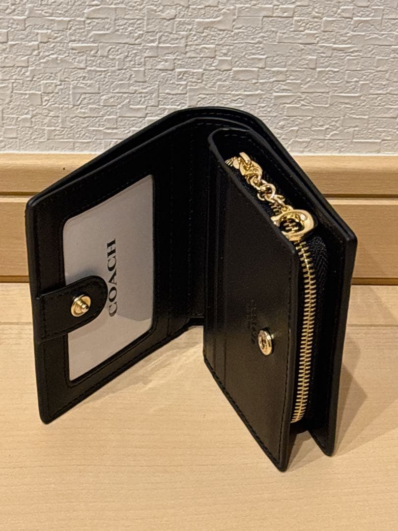 【大人気】COACH スナップ ウォレット・シグネチャー キャンバス