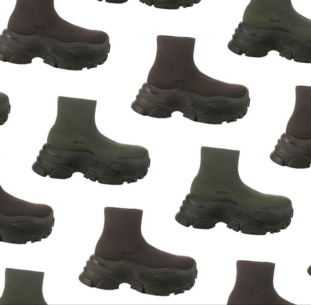 美品！YELLO厚底ブーツBELUGA SHORTBOOTS サイズXL