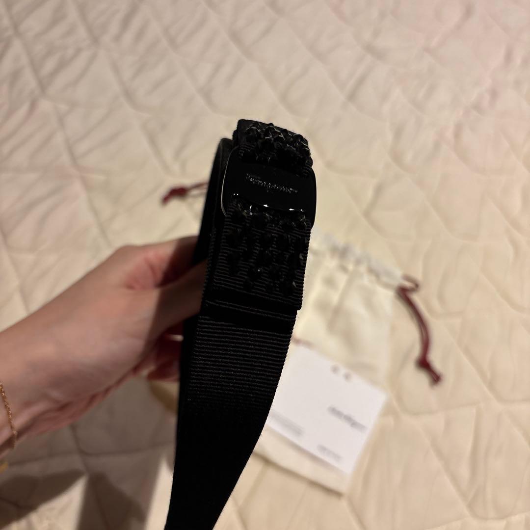 Salvatore Ferragamo ヘアバンド 黒　カチューシャ