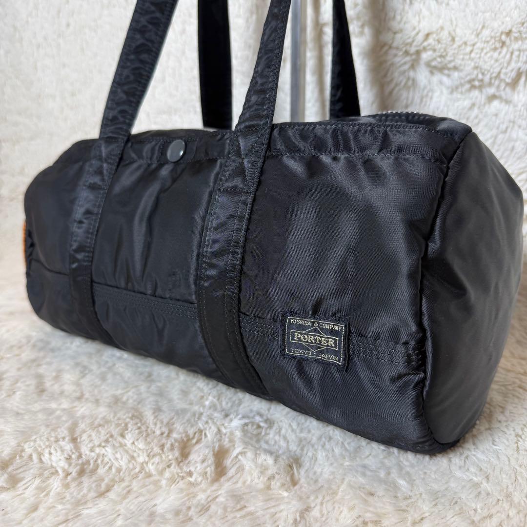 極美品　PORTER　ポーター　タンカー　ミニボストンバッグ　Lサイズ　ブラック
