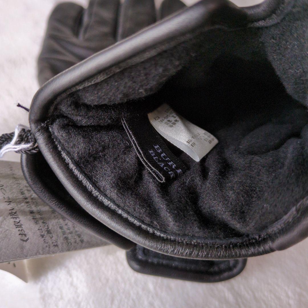 新品未使用 バーバリー BURBERRY ブラックレーベル ラムレザー 手袋