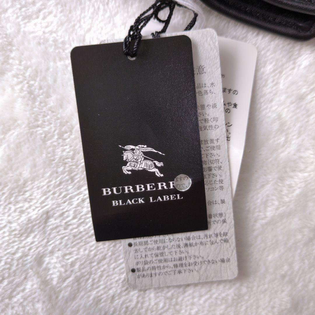 新品未使用 バーバリー BURBERRY ブラックレーベル ラムレザー 手袋