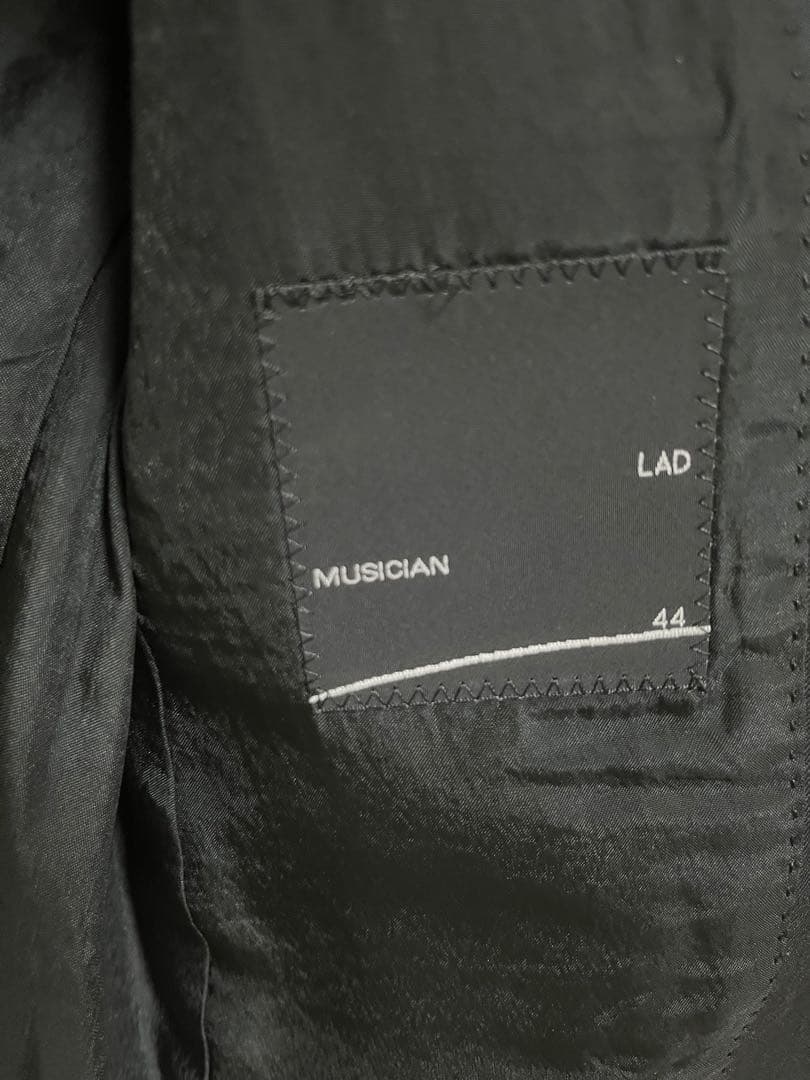 美品■LAD MUSICIAN　1B テーラードジャケット　ブラック