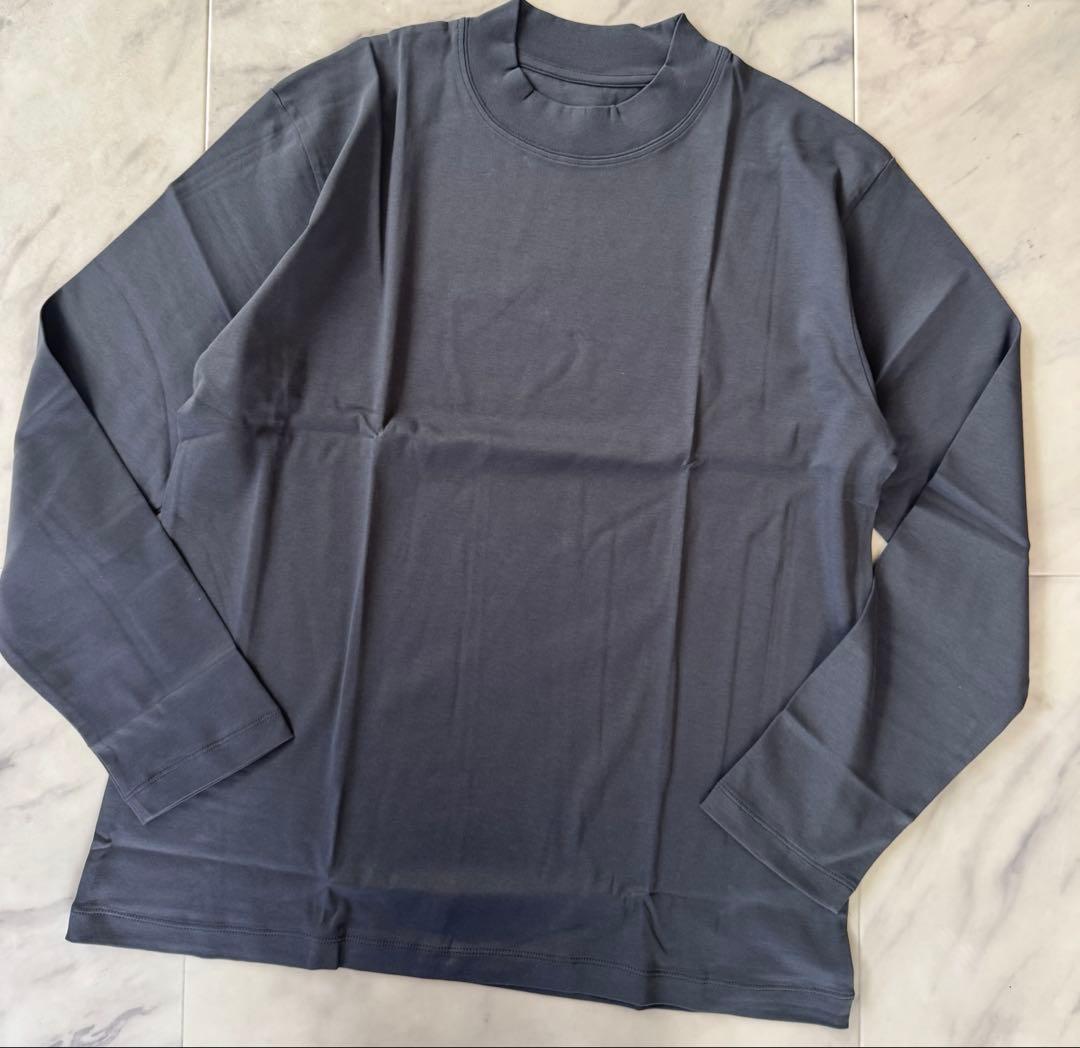 【新品未使用】JOHN SMEDLEYスビンコットンモックネック長袖Ｔシャツ