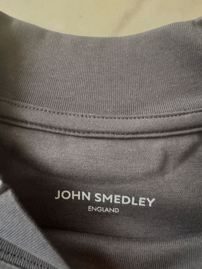 【新品未使用】JOHN SMEDLEYスビンコットンモックネック長袖Ｔシャツ