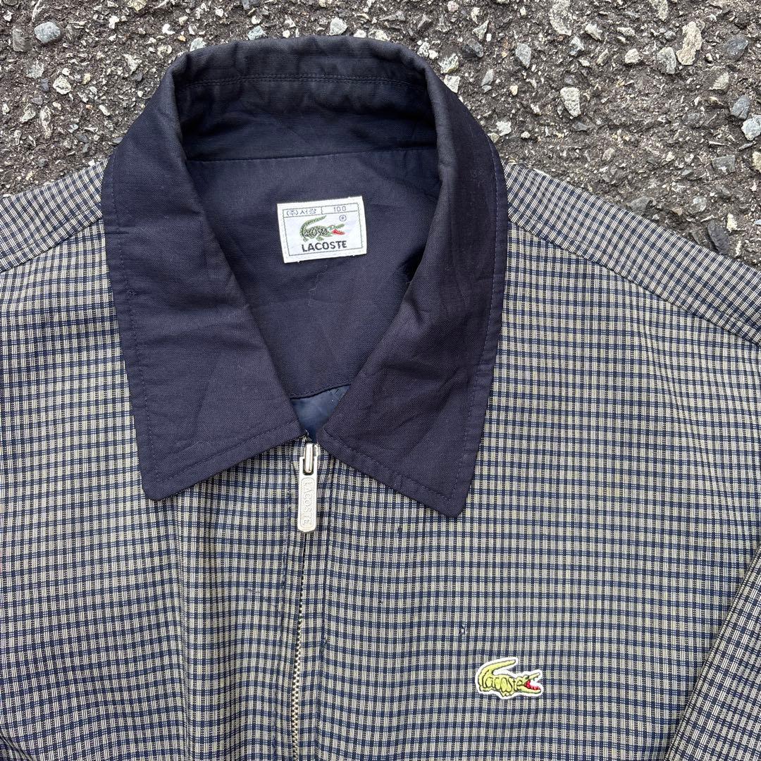 90s LACOSTE IZOD スイングトップ ブルゾン チェック柄
