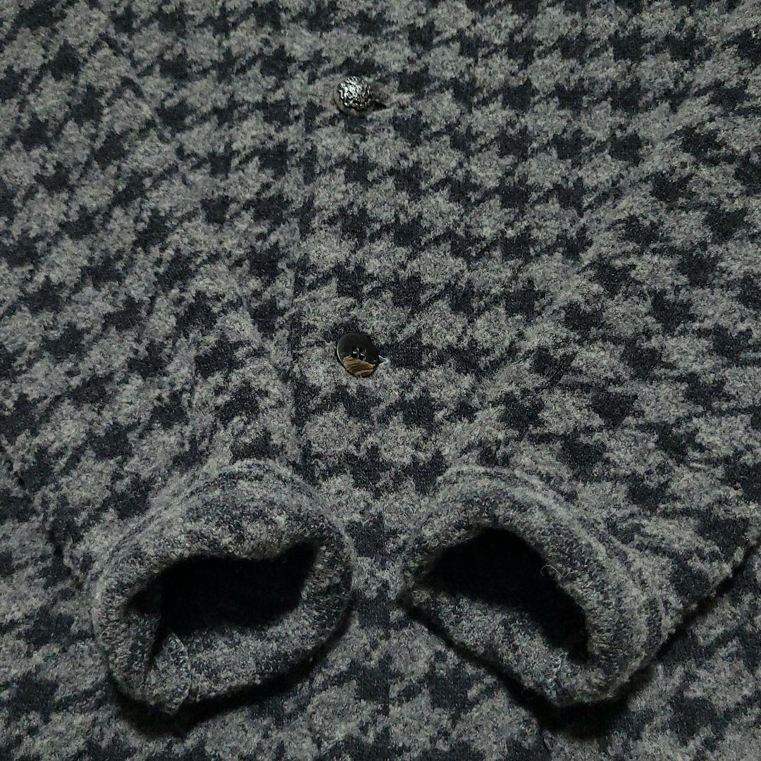 未使用級 LARDINI　テーラードジャケット アンコン 千鳥柄 ブートニエール