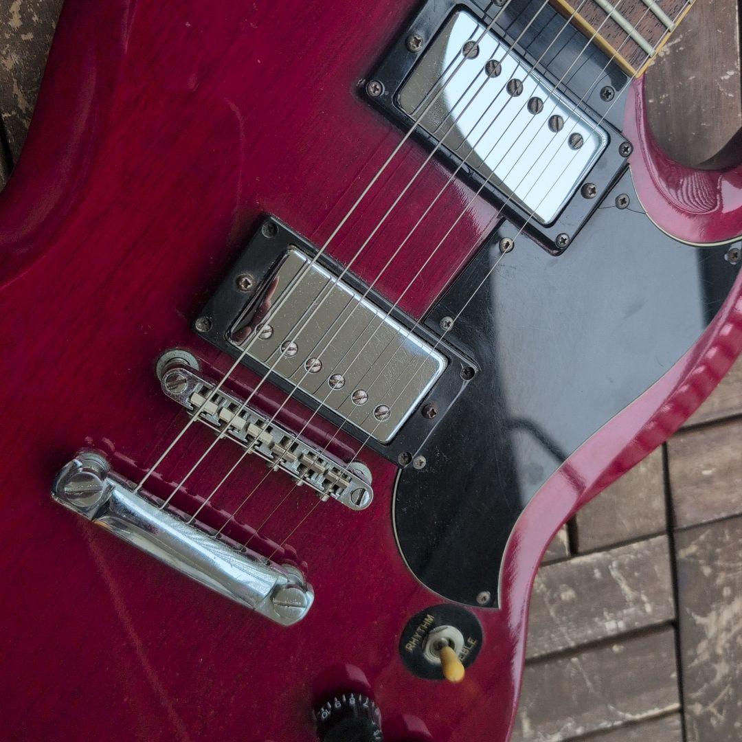 ビンテージSamick SG チェリー マボガニー新弦に交換済！