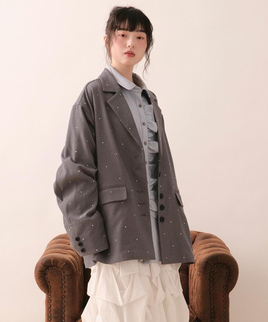 新品 loin nuit nuance button lace jacket