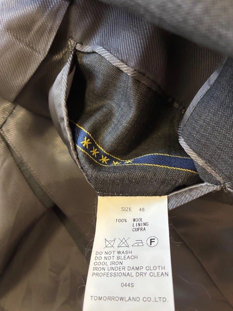 トゥモローランド PILGRIM シングルスーツ ゼニア 15milmil15