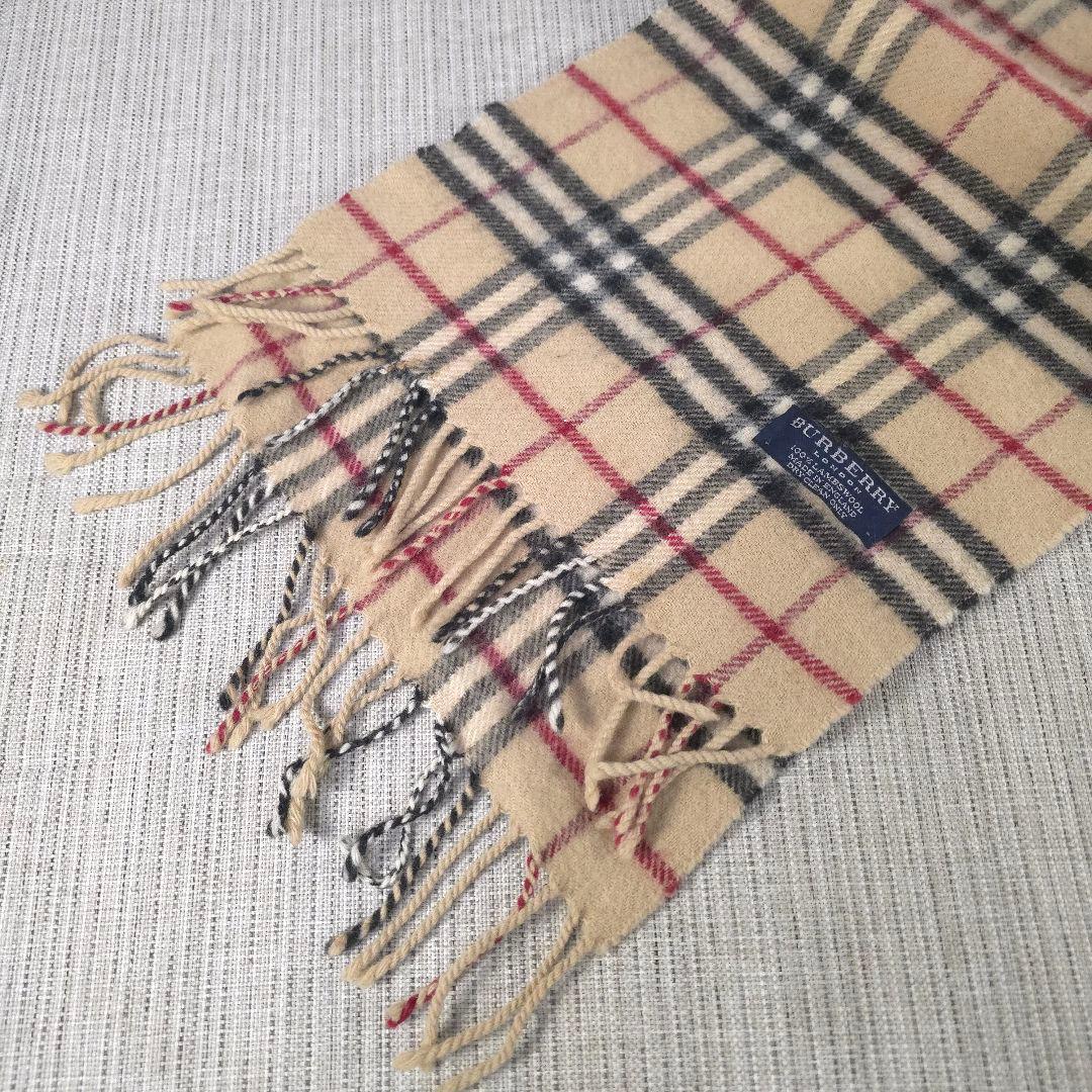 BURBERRY　バーバリー　ノバチェック　カシミヤ　マフラー　100％