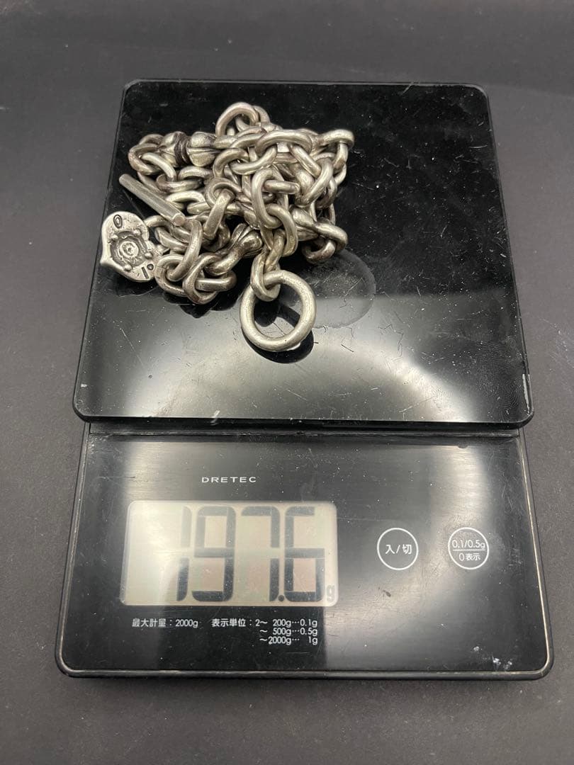 シルバー925製　約200g！極太ネックレス　ガボラトリー