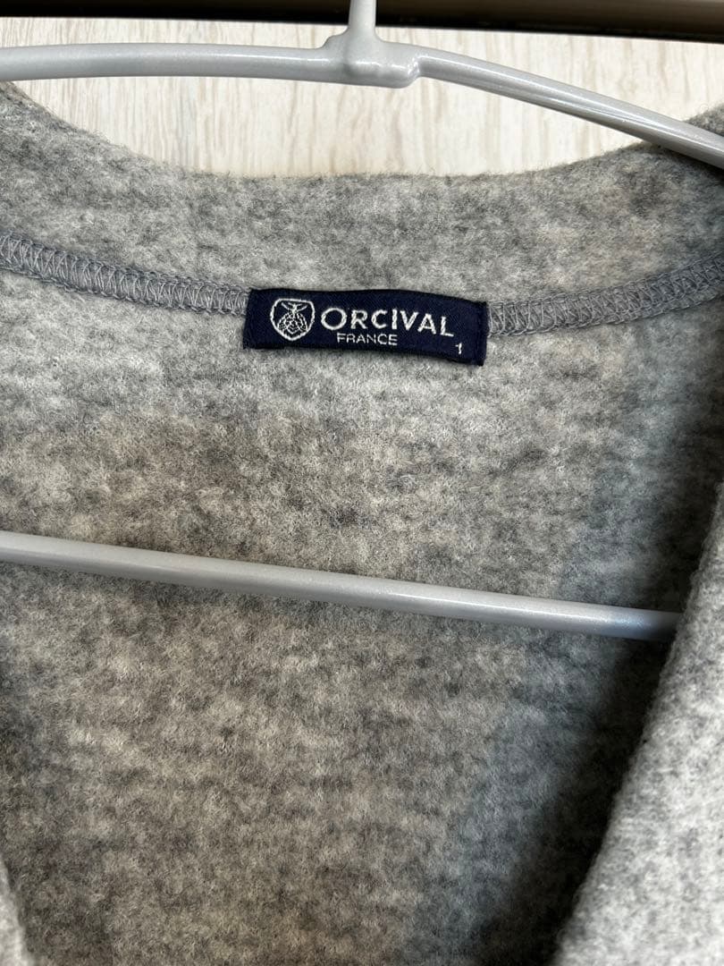 ORCIVAL Ray BEAMS 別注 ウールジャージ― Vネックカーディガン
