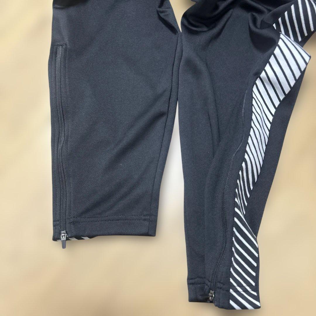 P*K様 asics ストライプジャージ上下セット XL 黒　セットアップ　20