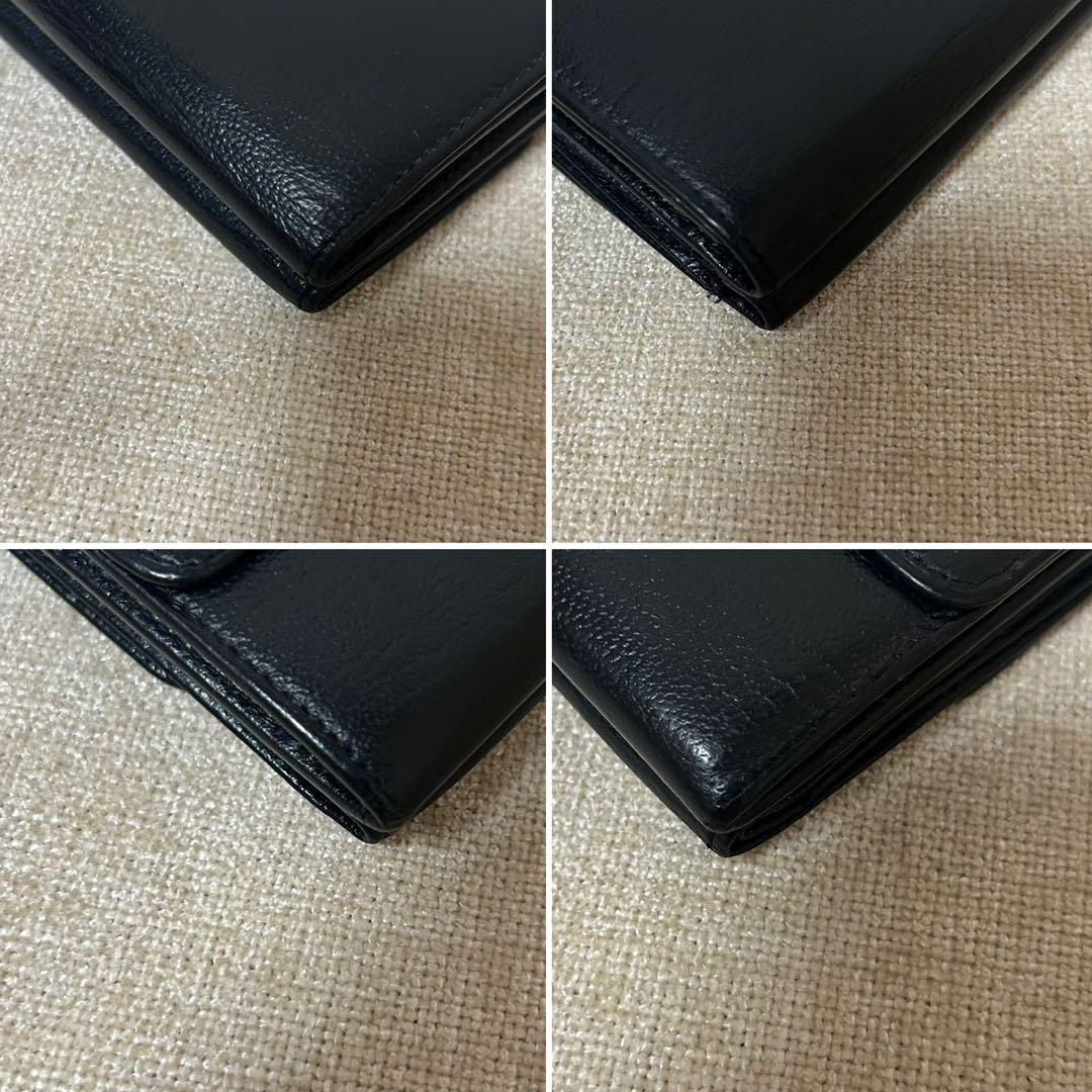 美品　CHANEL 黒　折り財布　ミニ財布　希少　ヴィンテージ　財布