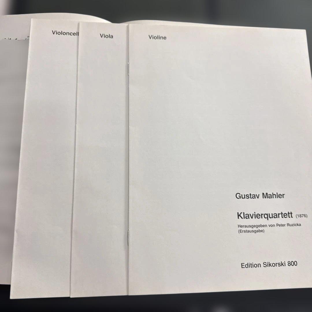アート・デザイン・音楽 Gustav Mahler Klavierquartett (1876)