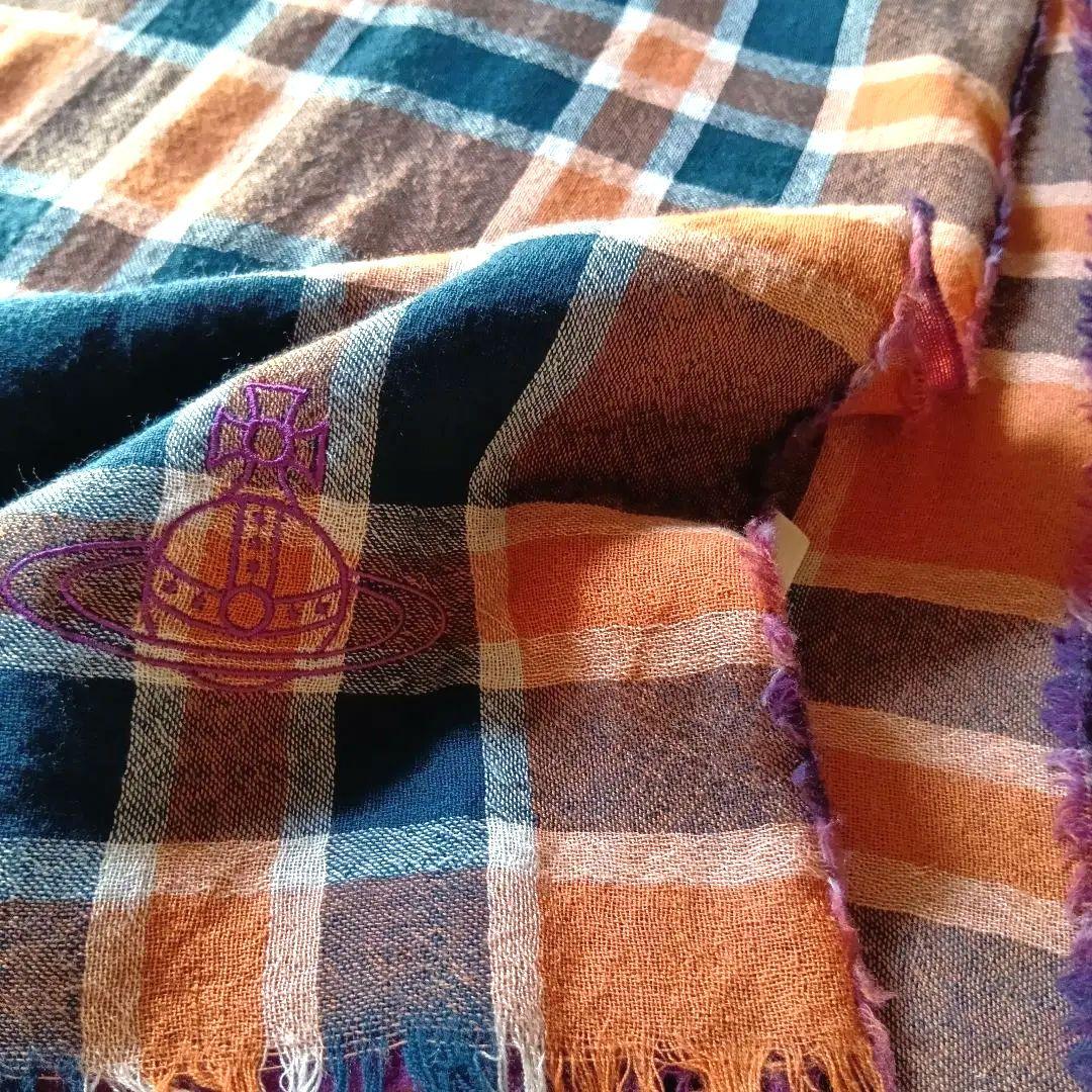 美品 Vivienne Westwood ヴィヴィアン ウール 大判 ストール
