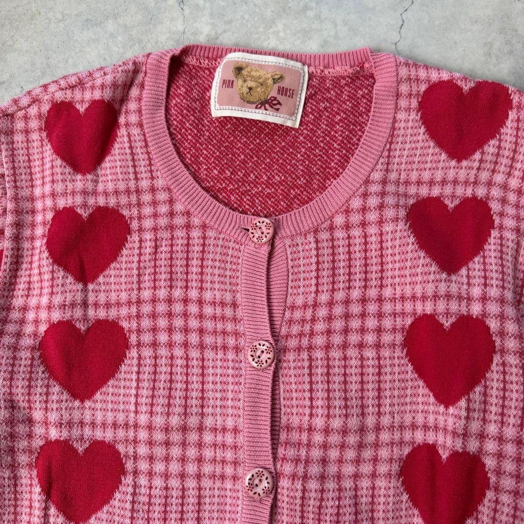 PINK HOUSE ピンクハウス カーディガン ハート柄