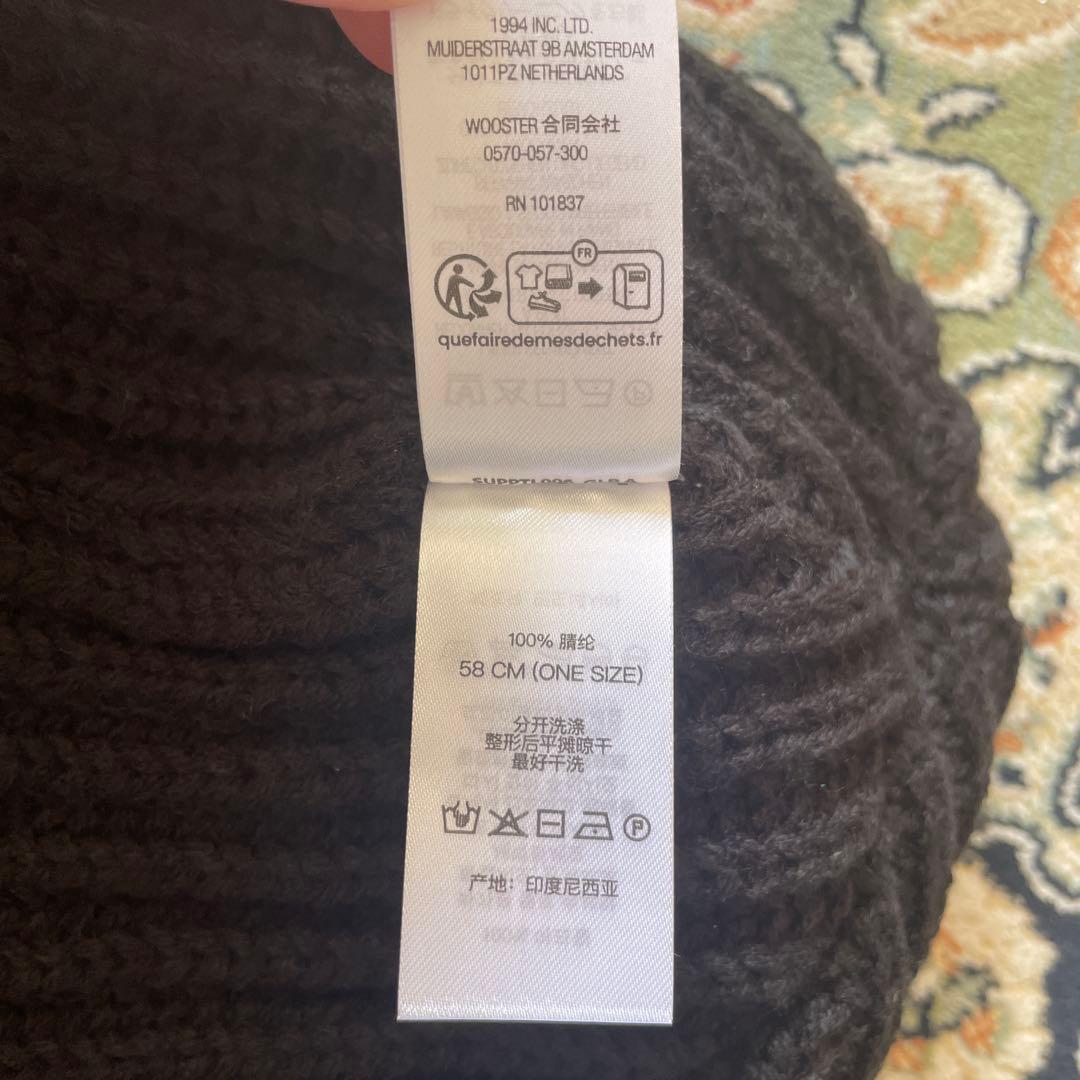 帽子 supreme chunky ribbed beanie