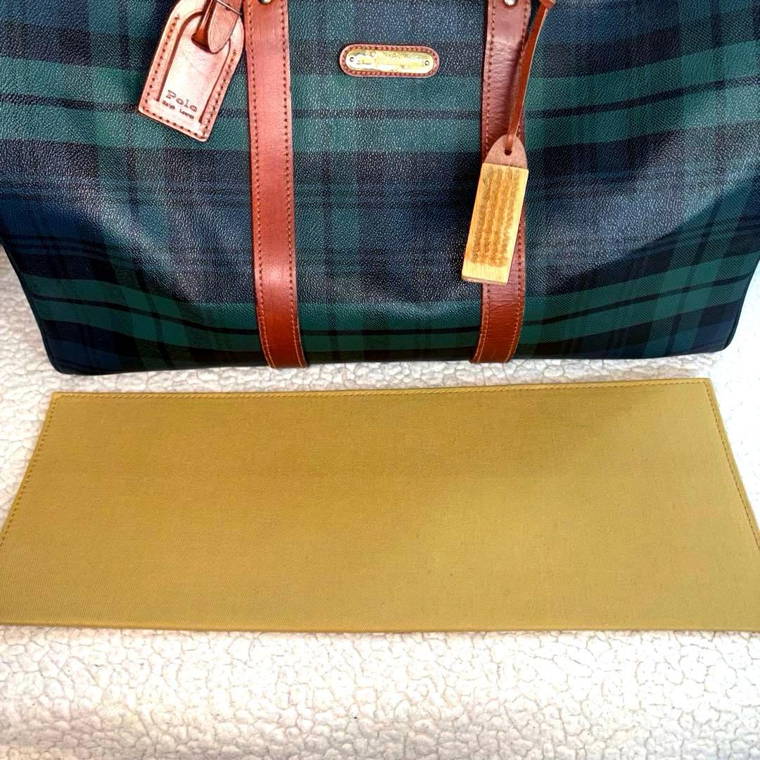 ✨美品✨ラルフローレン 2WAY ボストンバッグ チェック PVCレザー 旅行