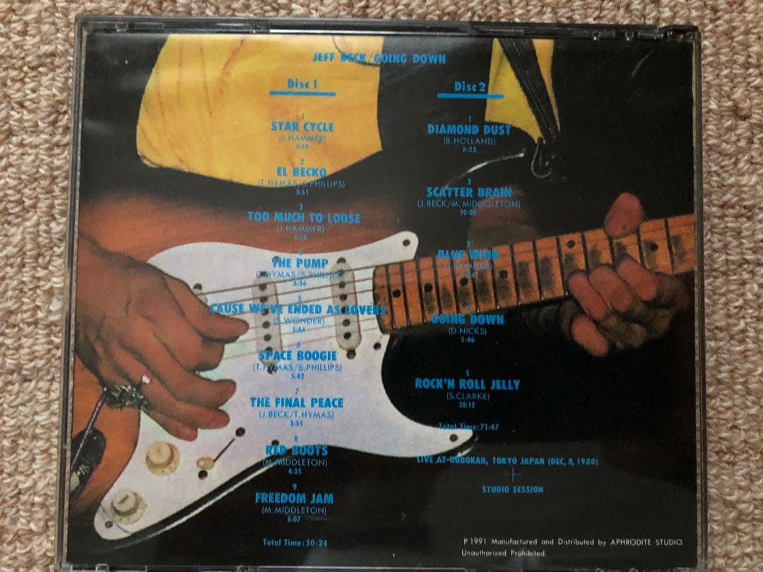 JEFF BECK 1980年LIVE CD 5種