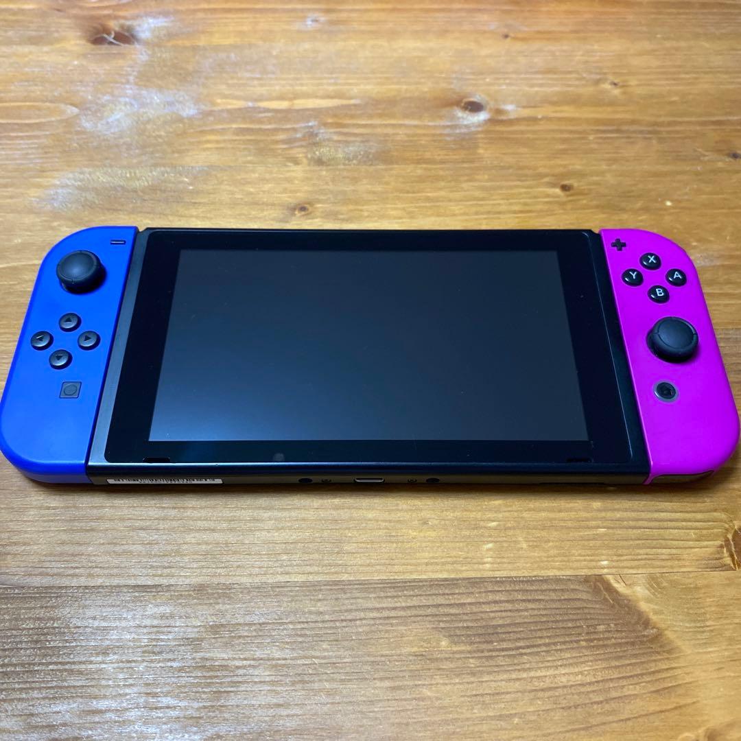 【値下げ】限定青紫Nintendo Switch。全付属品、SanDirkSD付