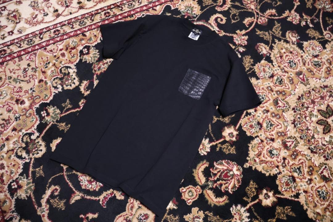 プレシャス プレステージ LEON別注 クロコレザーポケット リッチ Tシャツ