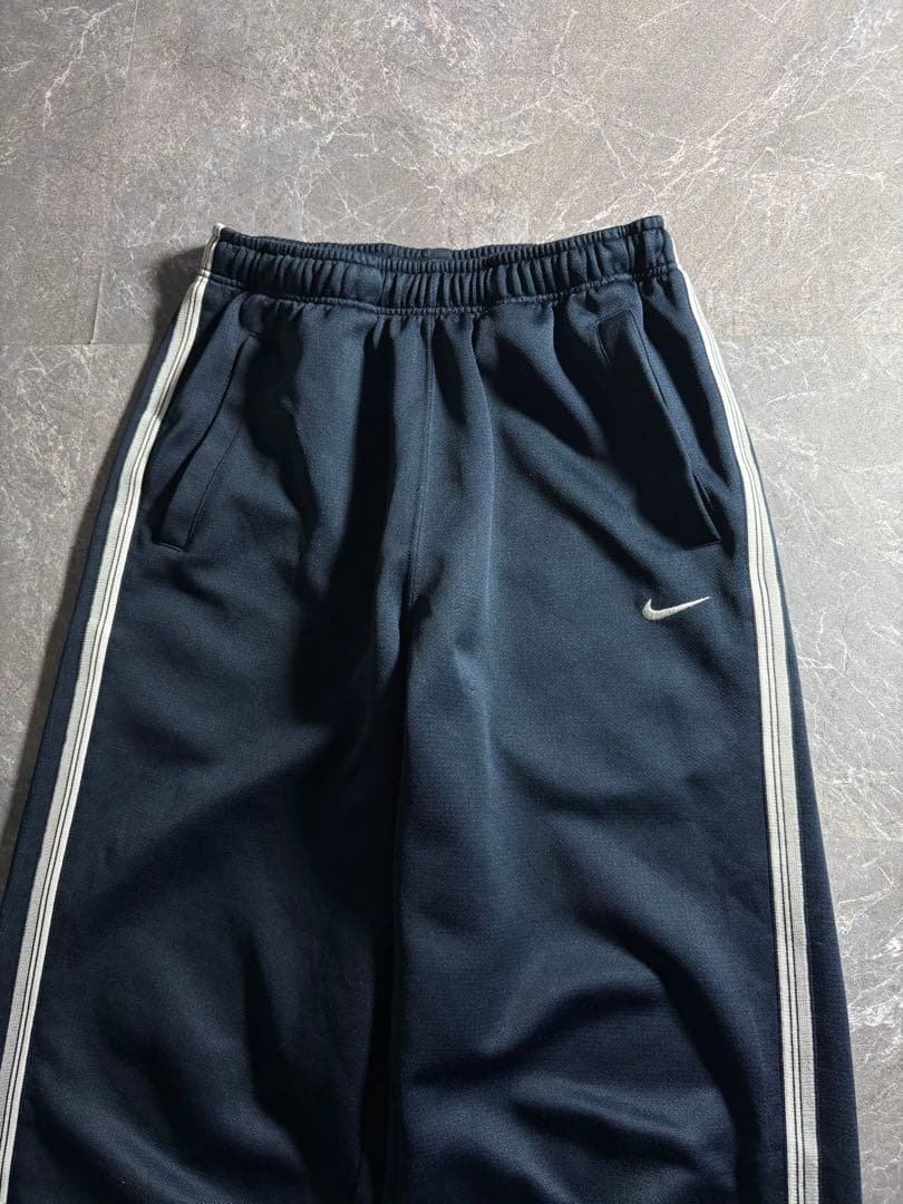 パンツ 00s NIKE wide jersey track pants navy