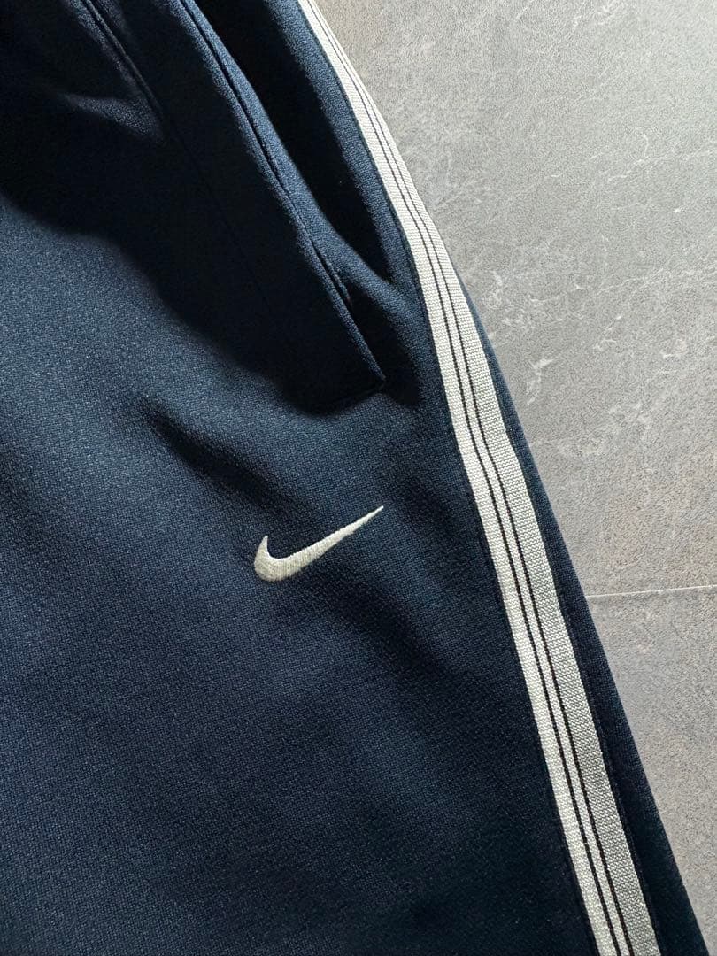 パンツ 00s NIKE wide jersey track pants navy