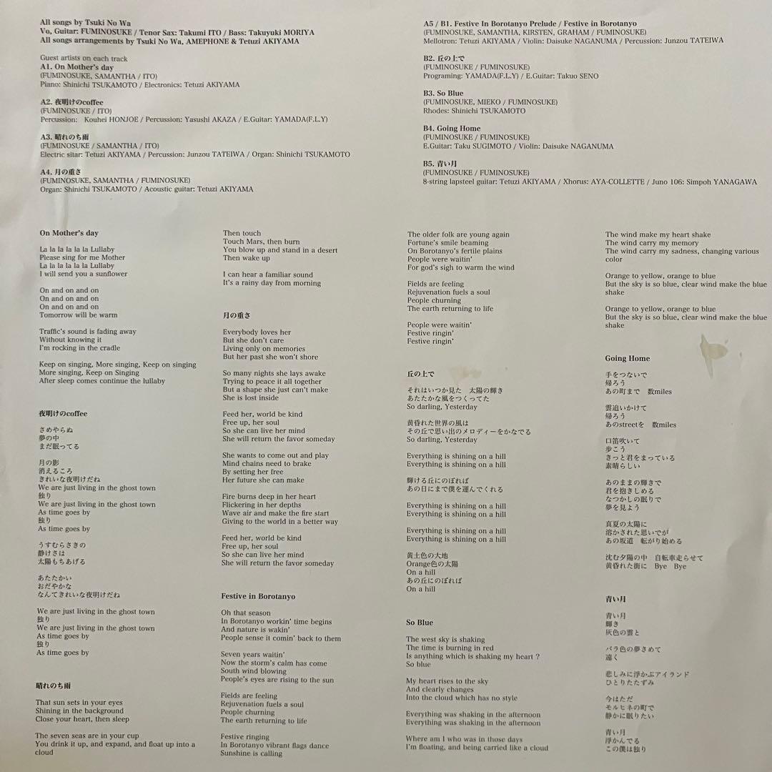 美品　tsuki no wa ninth elegy LP レコード盤